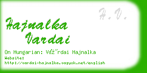 hajnalka vardai business card